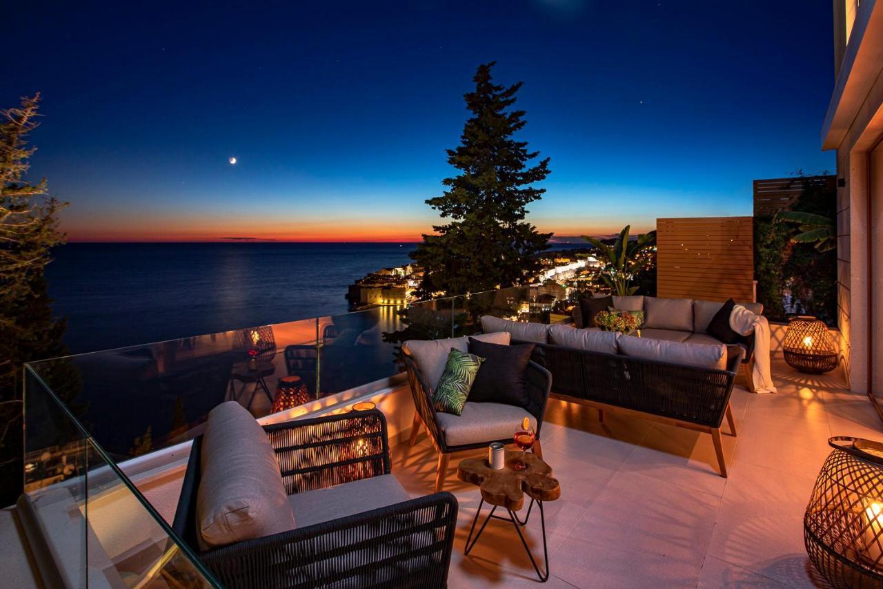 Villa T Dubrovnik - Wellness And Spa Luxury Villa With Spectacular Old Town View Extérieur photo